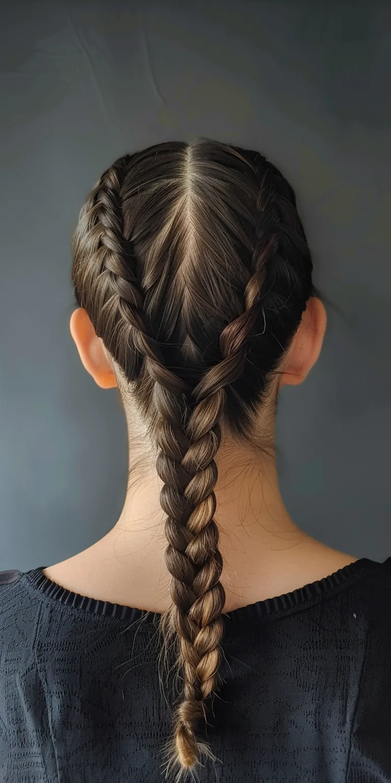 invisible braids French braid, twist, Waterfall braids, Braid, Milkmaid braid