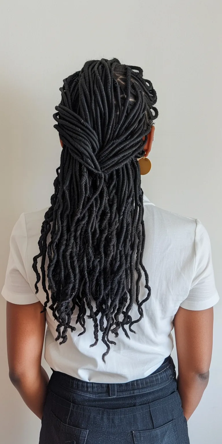 long butterfly locs Hair twists, Crochet braids, Dreadlocks, Waterfall Kinky hair