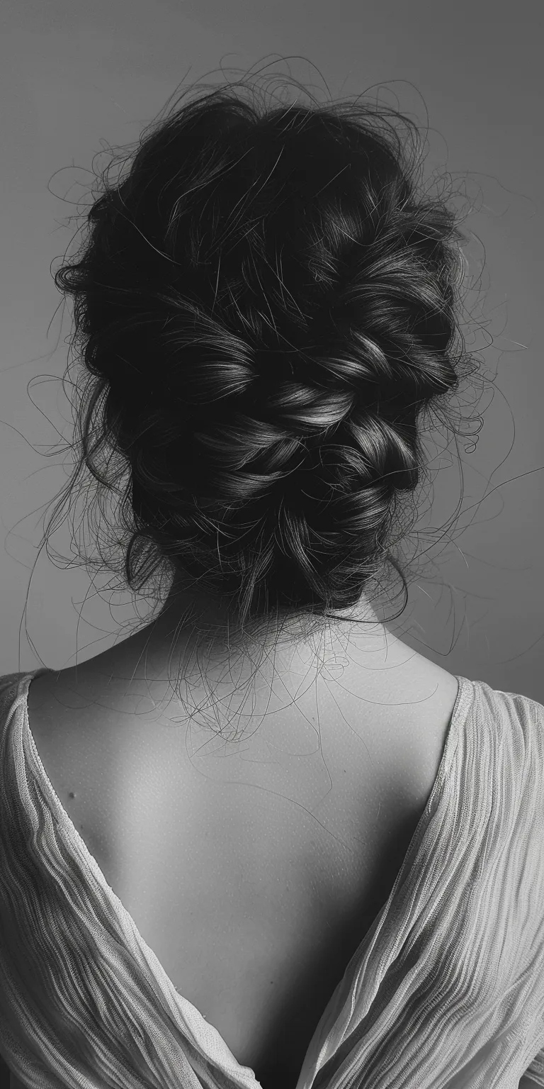 different hairstyles for women Chignon, French braid, Milkmaid Updo, Braid