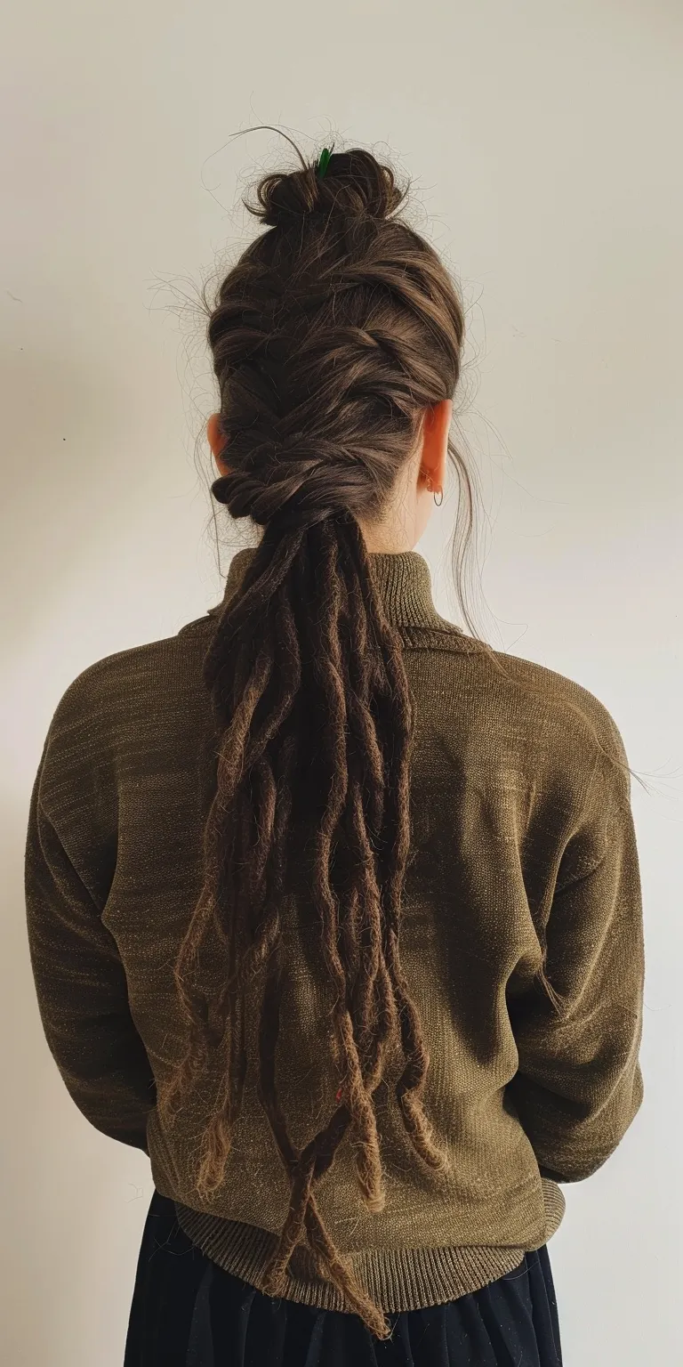 simple dreadlocks hairstyles Waterfall braids, Braid, Boho French braid, Hair twists