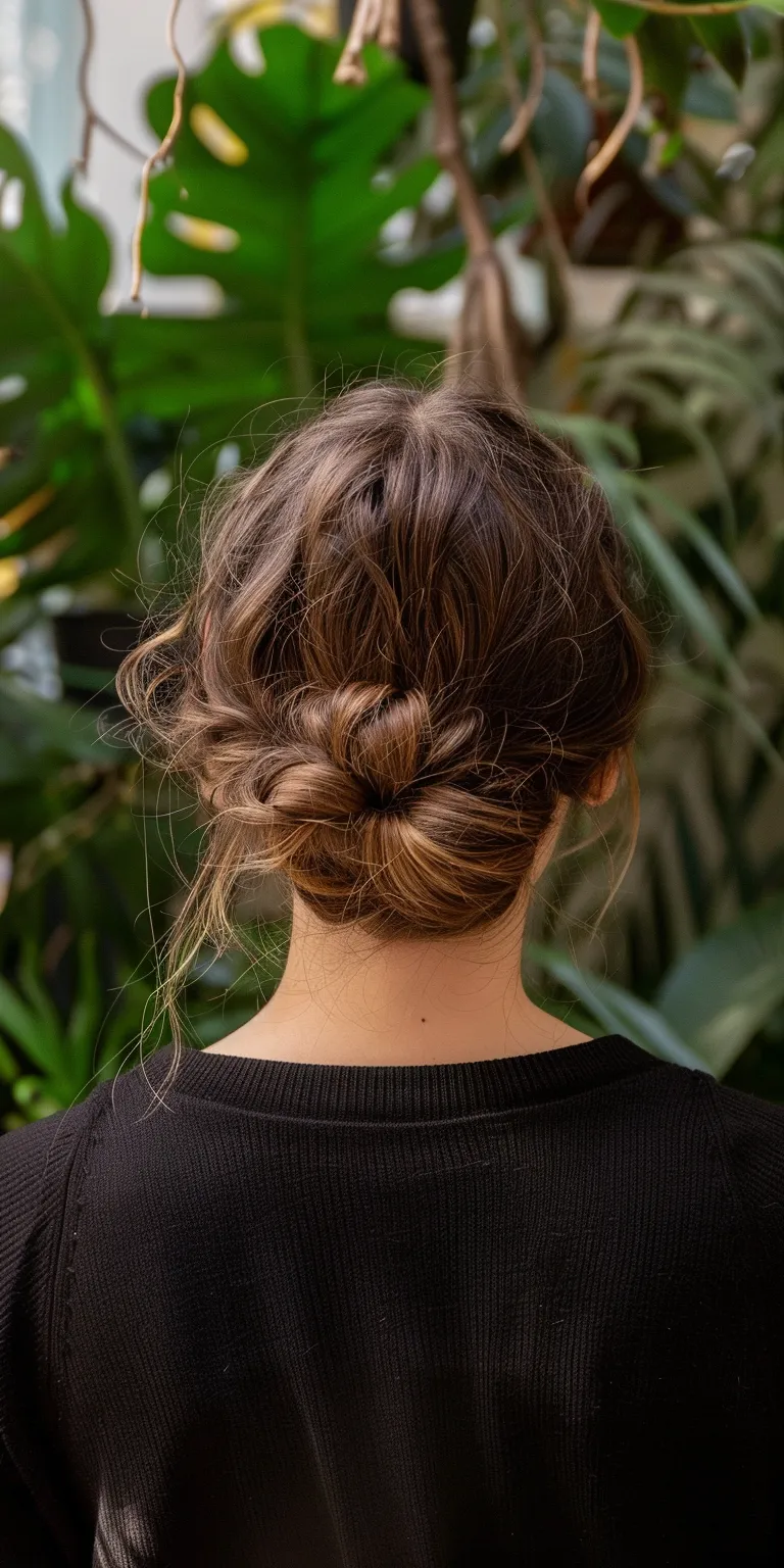 tiktok hairstyles Updo, Milkmaid braid, French Chignon, twist