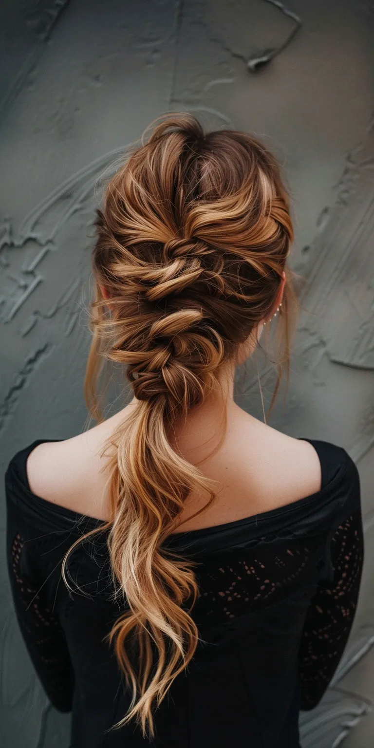 fringe hairstyles Waterfall braids, French braid, Updo, Braid, twist