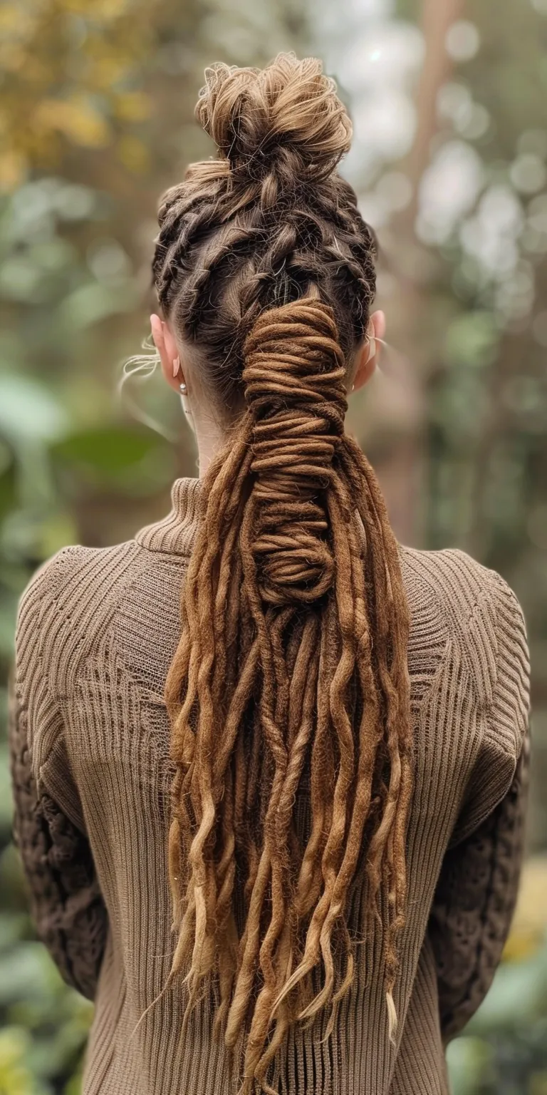 dread hairstyles for women Dreadlocks, Hair twists, Cornrows, Boho braids, Waterfall braids