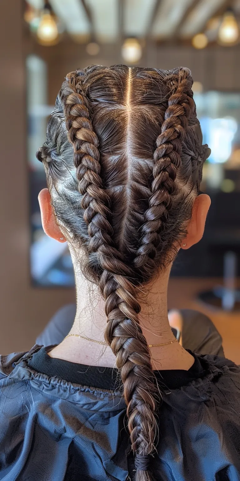 mohawk braids Waterfall braids, French braid, twist, Boho Braid