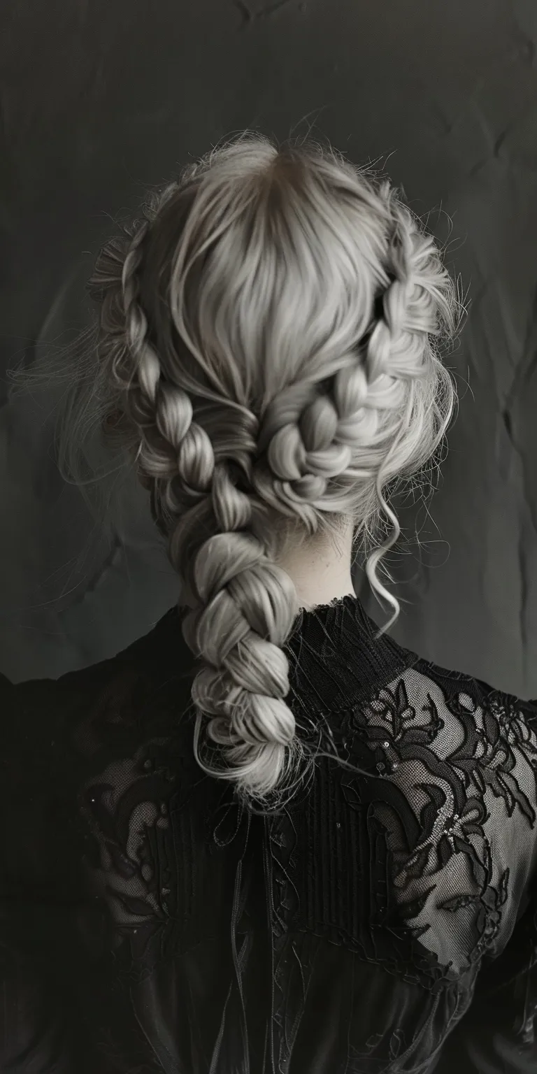 witch hairstyles Milkmaid braid, French Waterfall braids, Updo, Braid