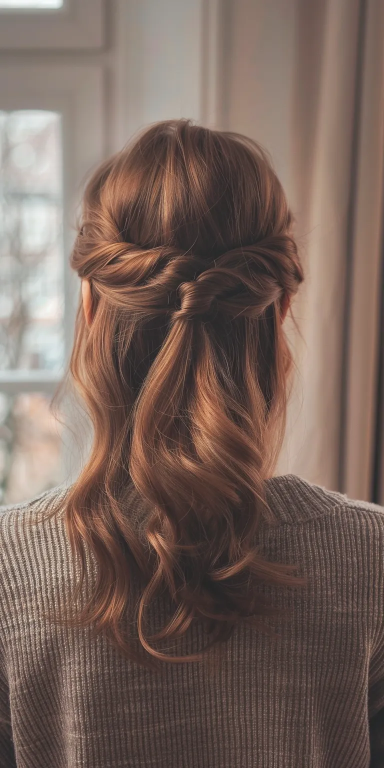 claw clip hairstyles French braid, Updo, Waterfall braids, Braid, Milkmaid braid