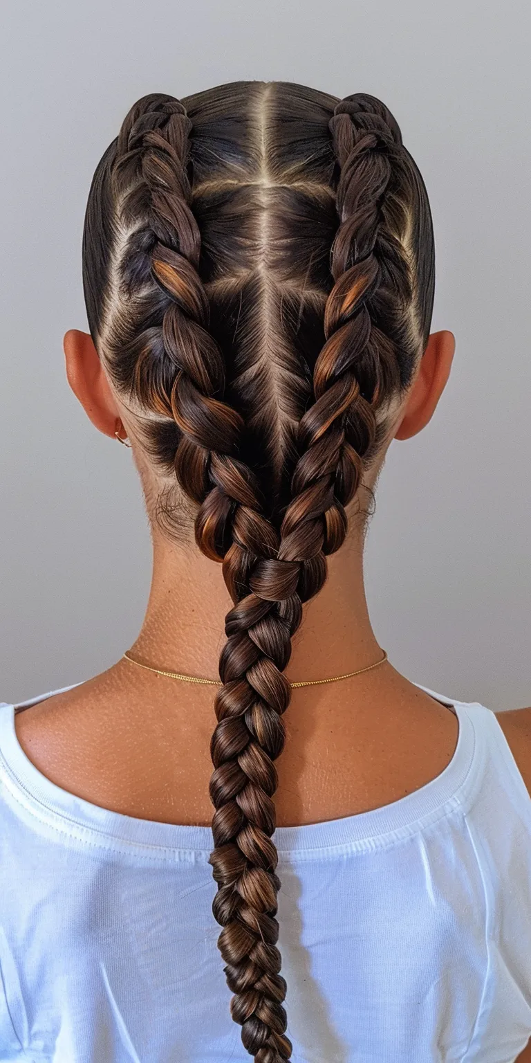 double dutch braids Waterfall braids, French braid, Braid, twist, Boho