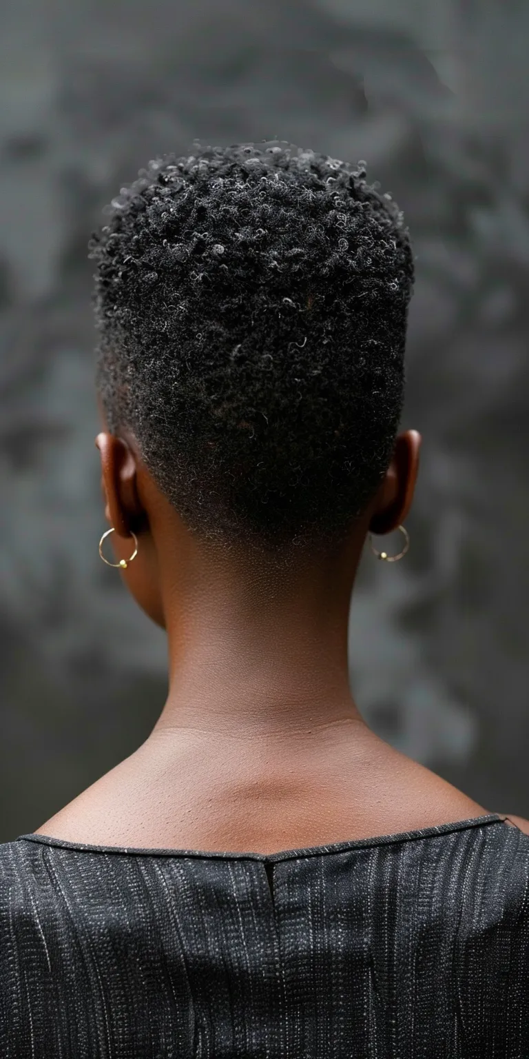 short hairstyles for thin hair over 50 Asymmetric cut, Afro puffs, Kinky hair, Pompadour, Hi-top fade