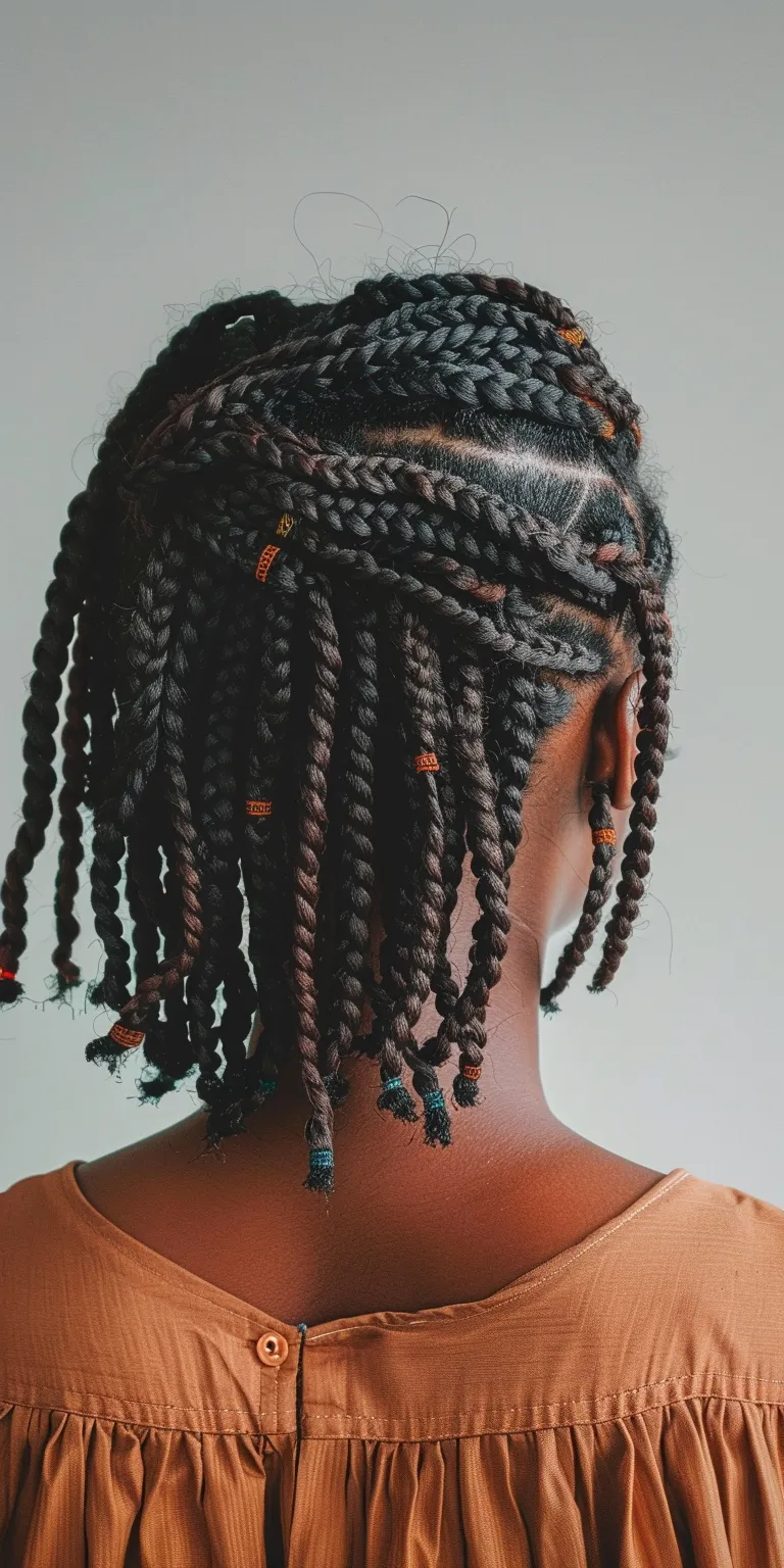 short box braids Hair twists, Crochet braids, Waterfall Boho Dreadlocks