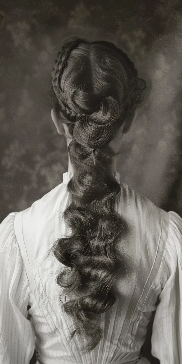 1920s hairstyles for long hair Milkmaid braid, French twist, Updo, Chignon