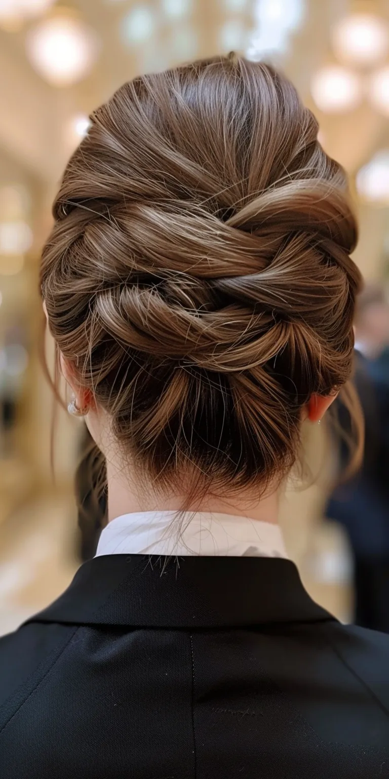 updo hairstyles for long hair Updo, Chignon, French twist, Ballerina bun, Japanese women's