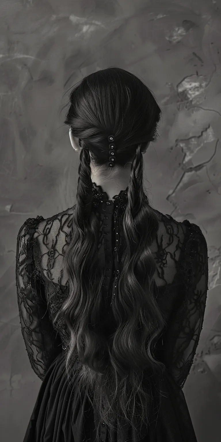 goth hairstyles French braid, Braid, Boho braids, Milkmaid Updo