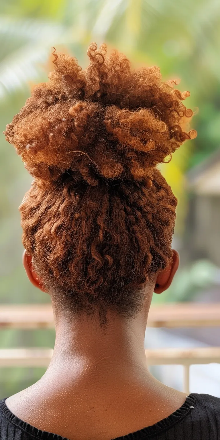 hair protective hairstyles Kinky hair, Afro puffs, Digital perm, Ringlets, Updo