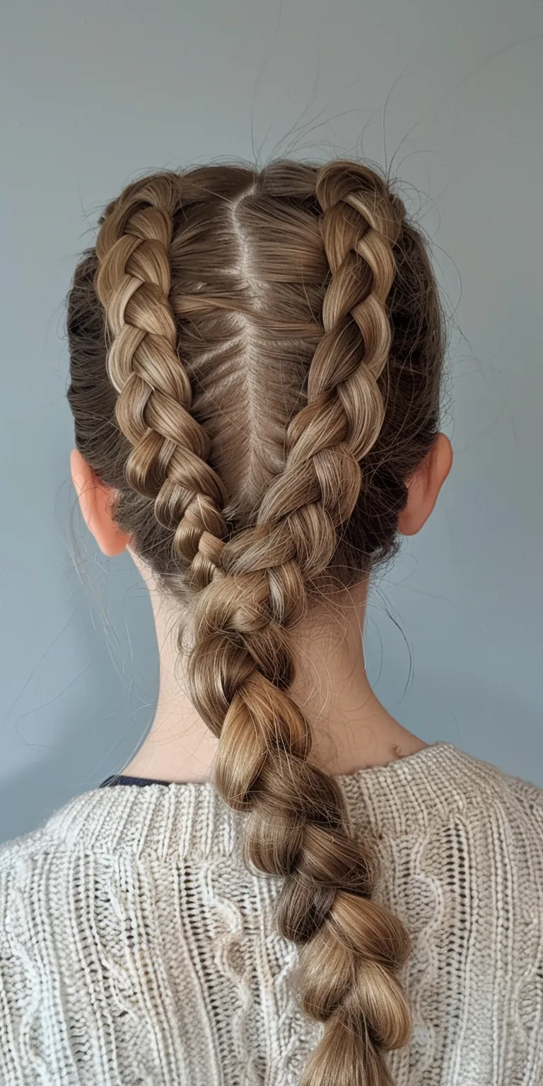 invisible braids Waterfall braids, French braid, Braid, twist, Milkmaid braid