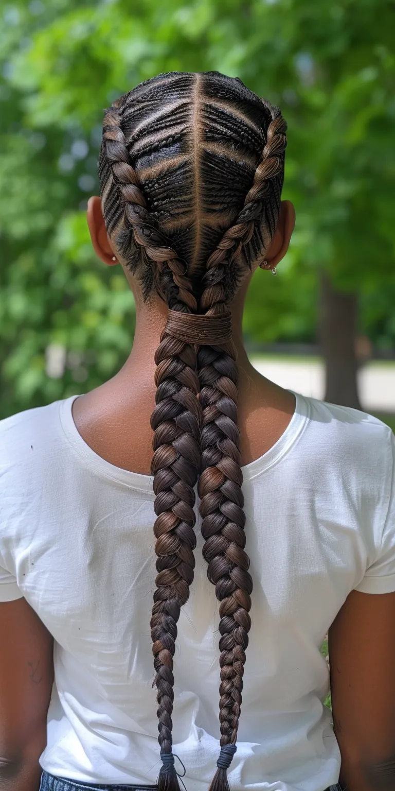 jumbo braids Waterfall braids, French braid, Braid, twist, Boho