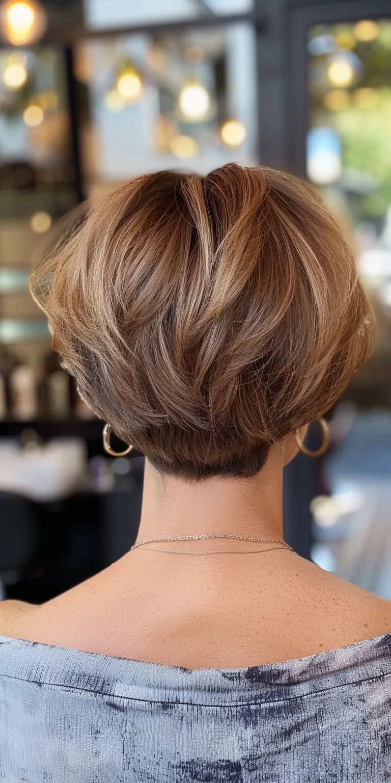 volumizing haircuts for thin hair Updo, Chignon, French twist, Asymmetric cut, Short brush cut