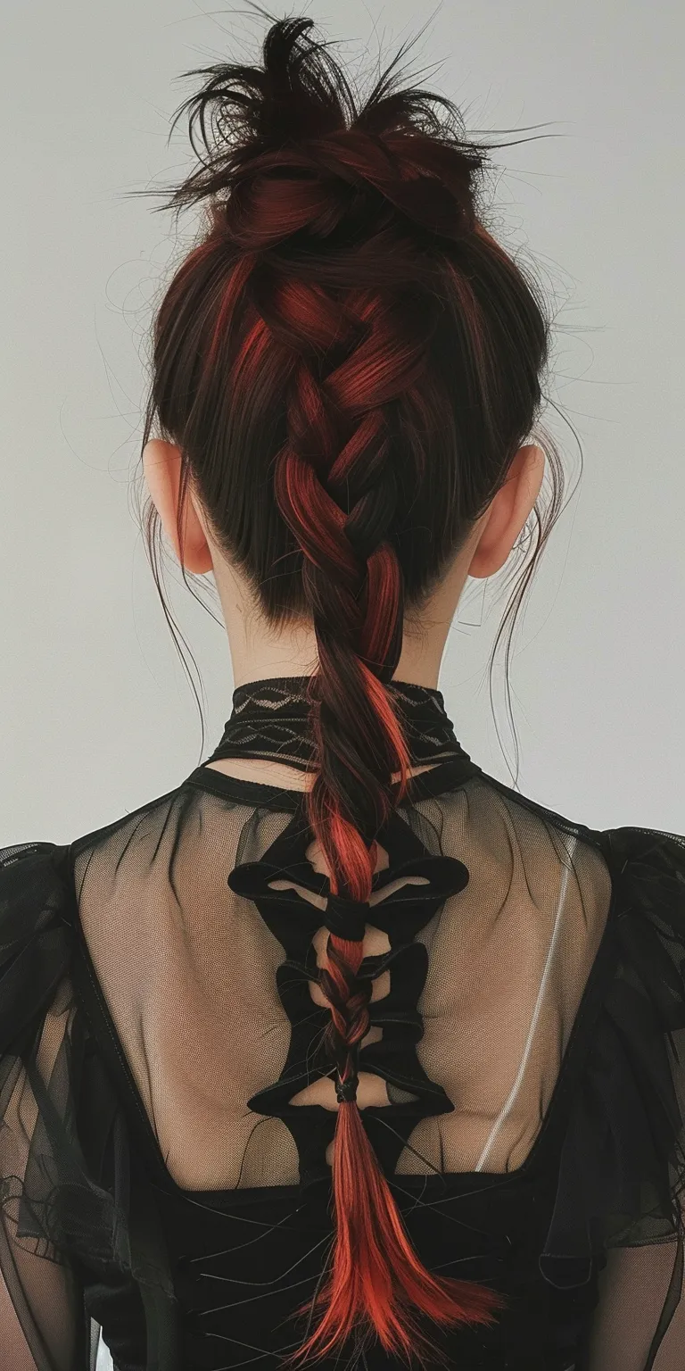 emo hairstyle Braid, Waterfall braids, French braid, twist, Boho braids