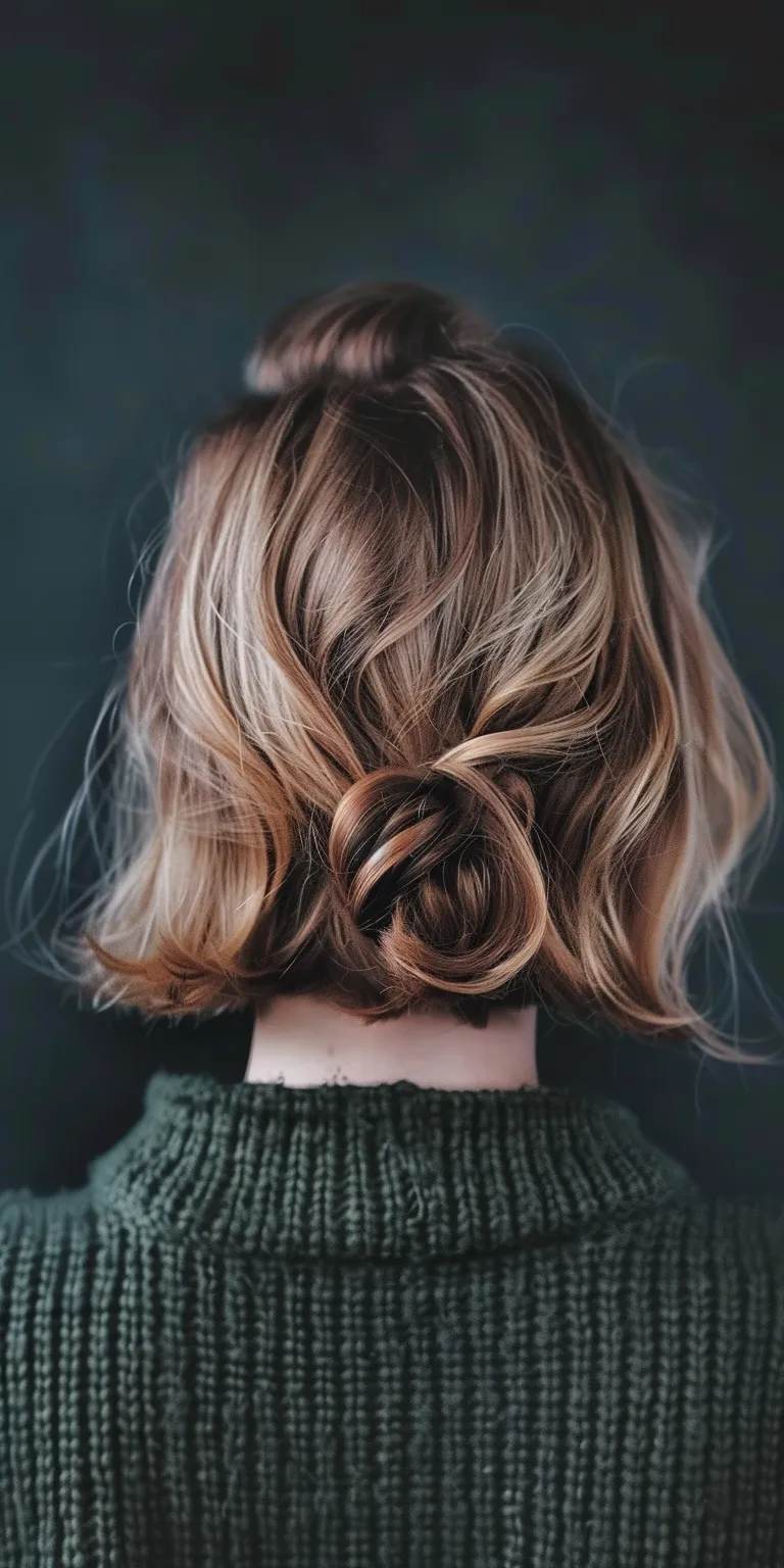 grunge hairstyles Chignon, Layered hair, Updo, Milkmaid braid, Ringlets