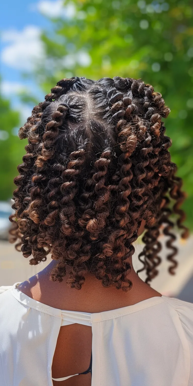 shoulder length knotless braids Crochet braids, Hair twists, Digital perm, Ringlets, Waterfall