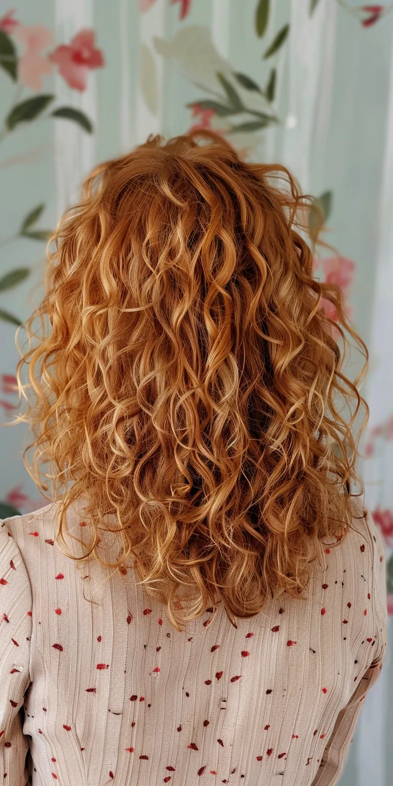 shoulder length curly hairstyles Digital perm, Ringlets, Curly hair, Mermaid Layered hair