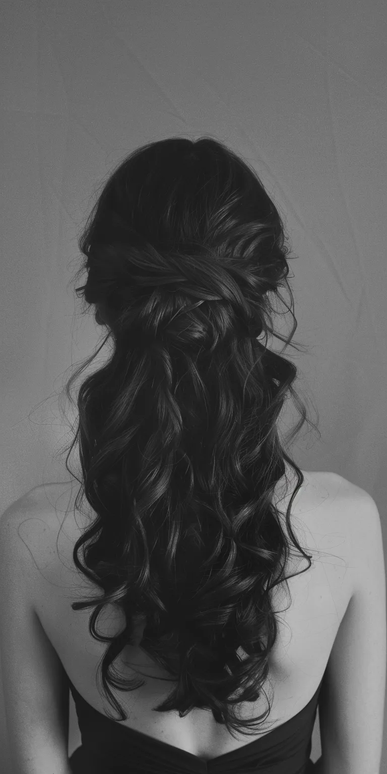 classy hairstyles Waterfall braids, Updo, Chignon, Layered hair, French braid