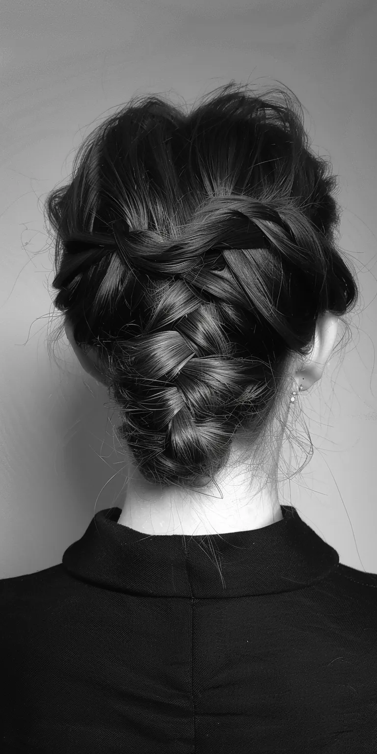 new hairstyle French braid, Chignon, Waterfall braids, twist, Milkmaid braid