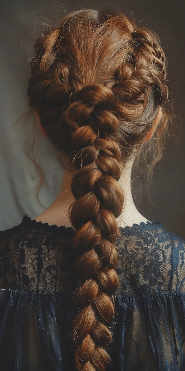 crown braid French braid, Braid, Boho braids, Milkmaid Waterfall braids