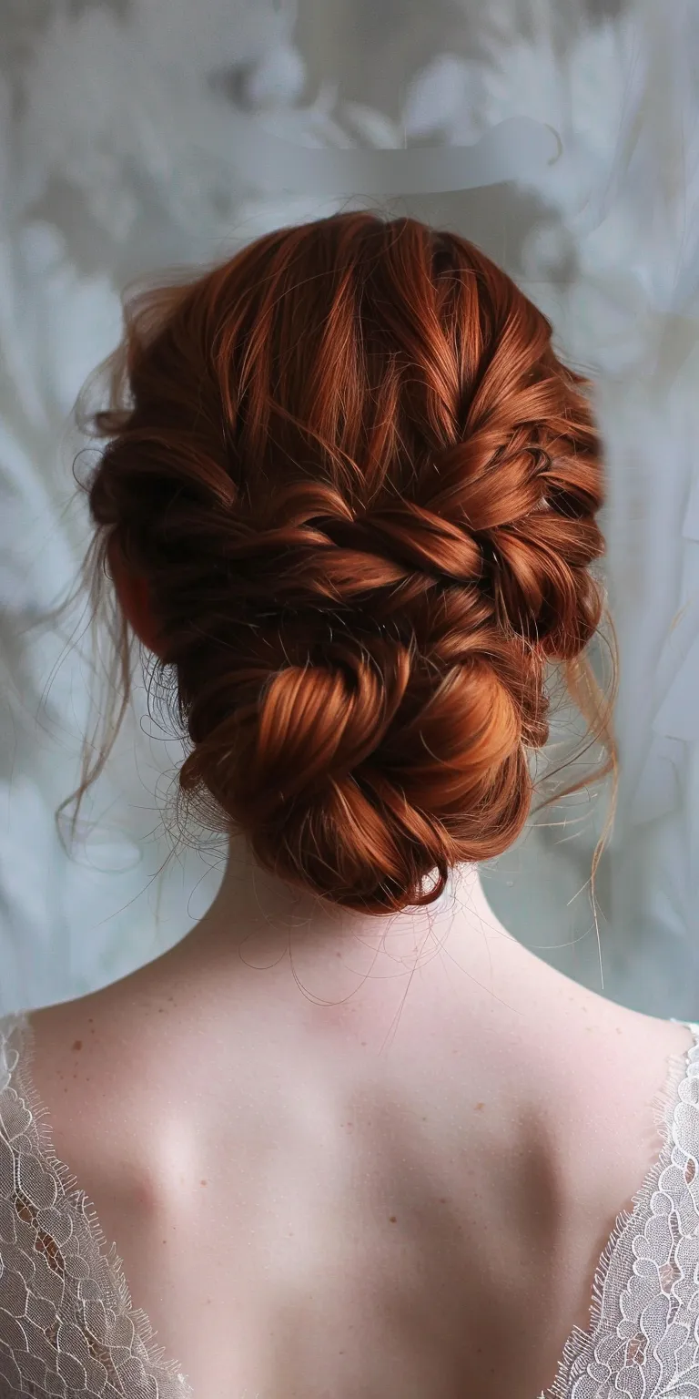 cute updos Updo, Chignon, French braid, Milkmaid Waterfall braids