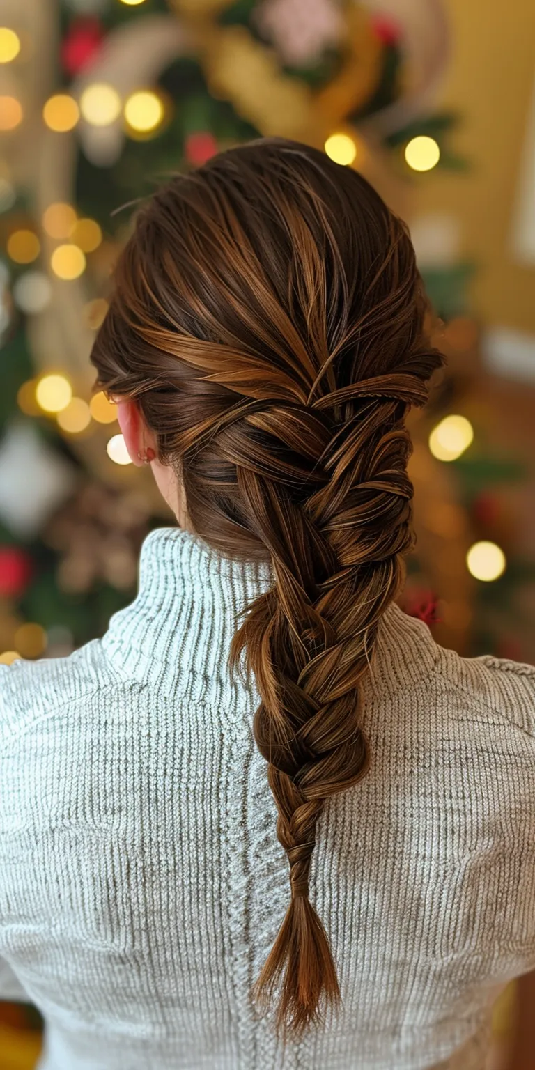 holiday hairstyles French braid, Waterfall braids, Braid, Boho twist