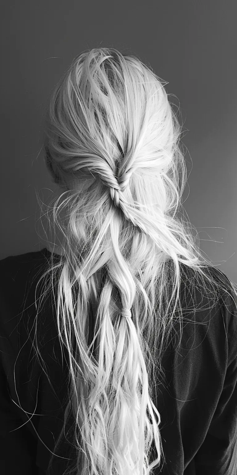 hairstyles for long hair women French braid, Waterfall braids, Braid, Boho Chignon