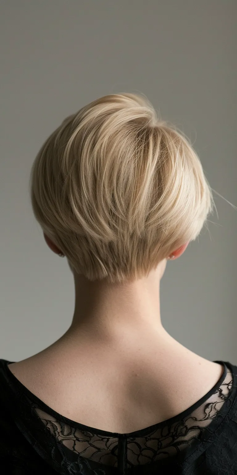 short haircuts for thin hair Asymmetric cut, Pixie Chignon, Short brush Pompadour