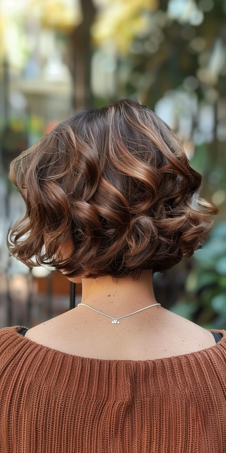 cute short hairstyles Digital perm, Updo, Asymmetric cut, Layered hair, Ringlets