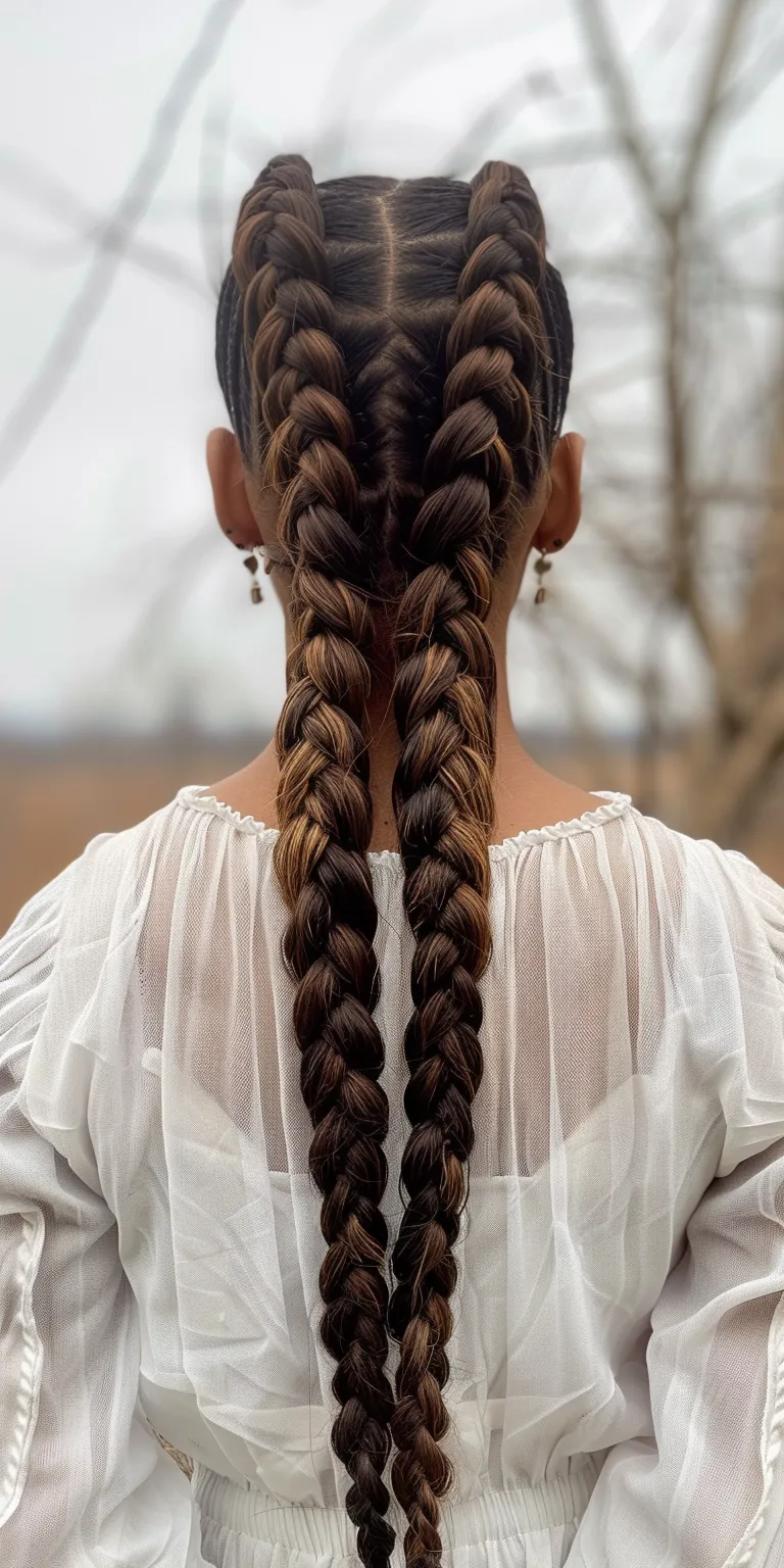 bohemian knotless braids Braid, French braid, Boho braids, Milkmaid Waterfall