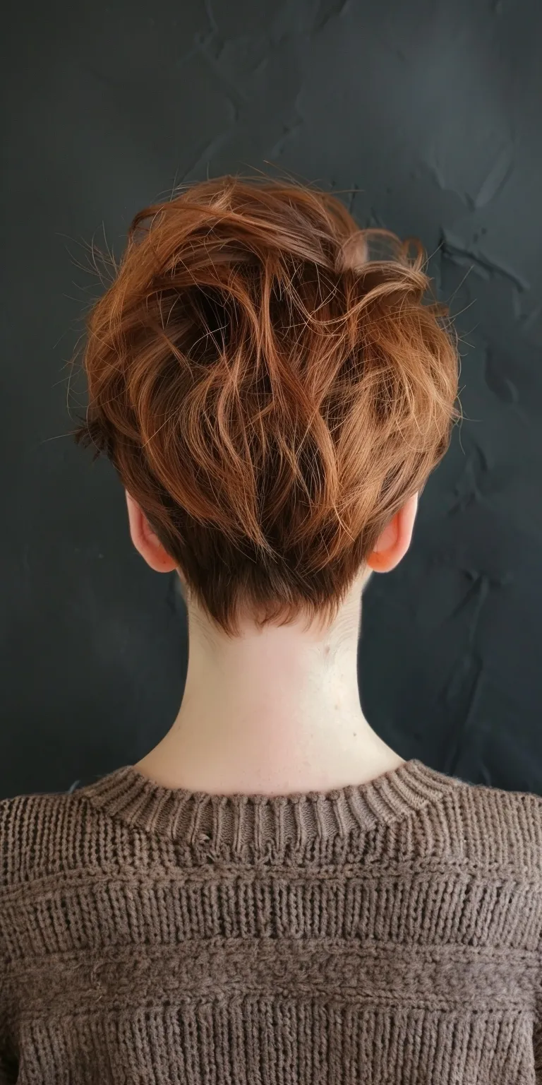 short haircuts for round faces Asymmetric cut, Short brush Digital perm, Pompadour, French twist