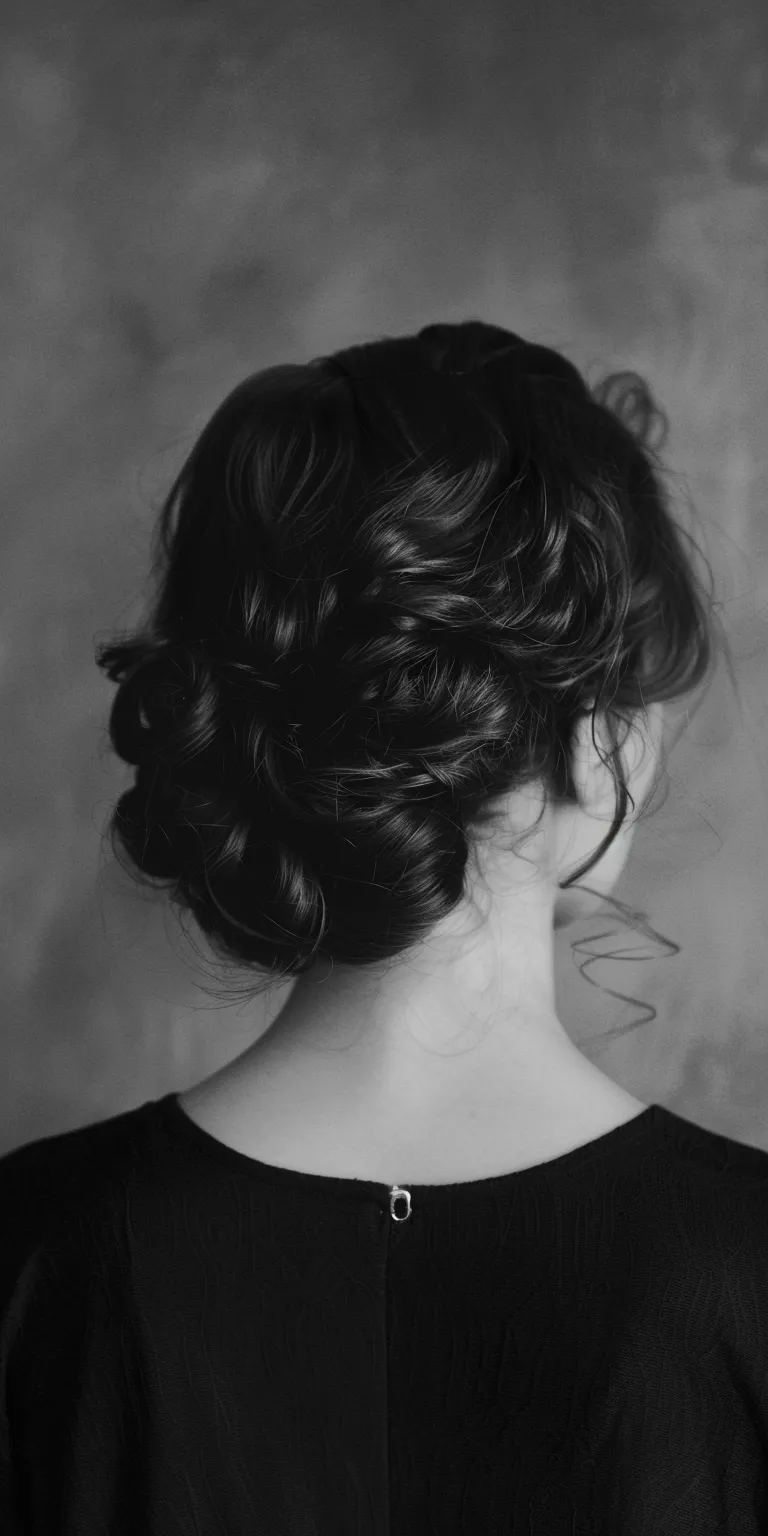 style cuts Chignon, Milkmaid braid, Updo, French twist