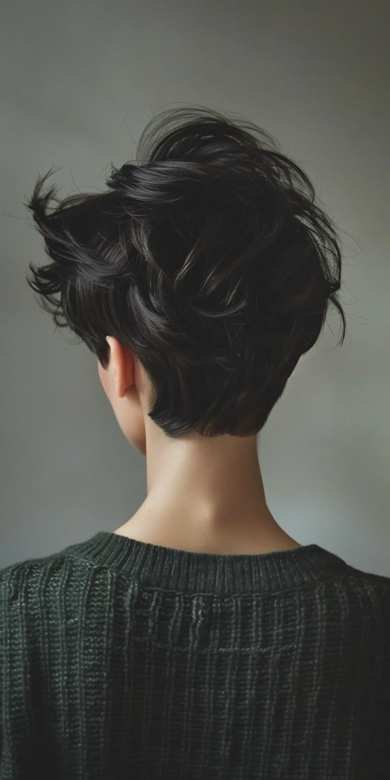 hair style woman Asymmetric cut, Chignon, Updo, Pompadour, Pixie cut