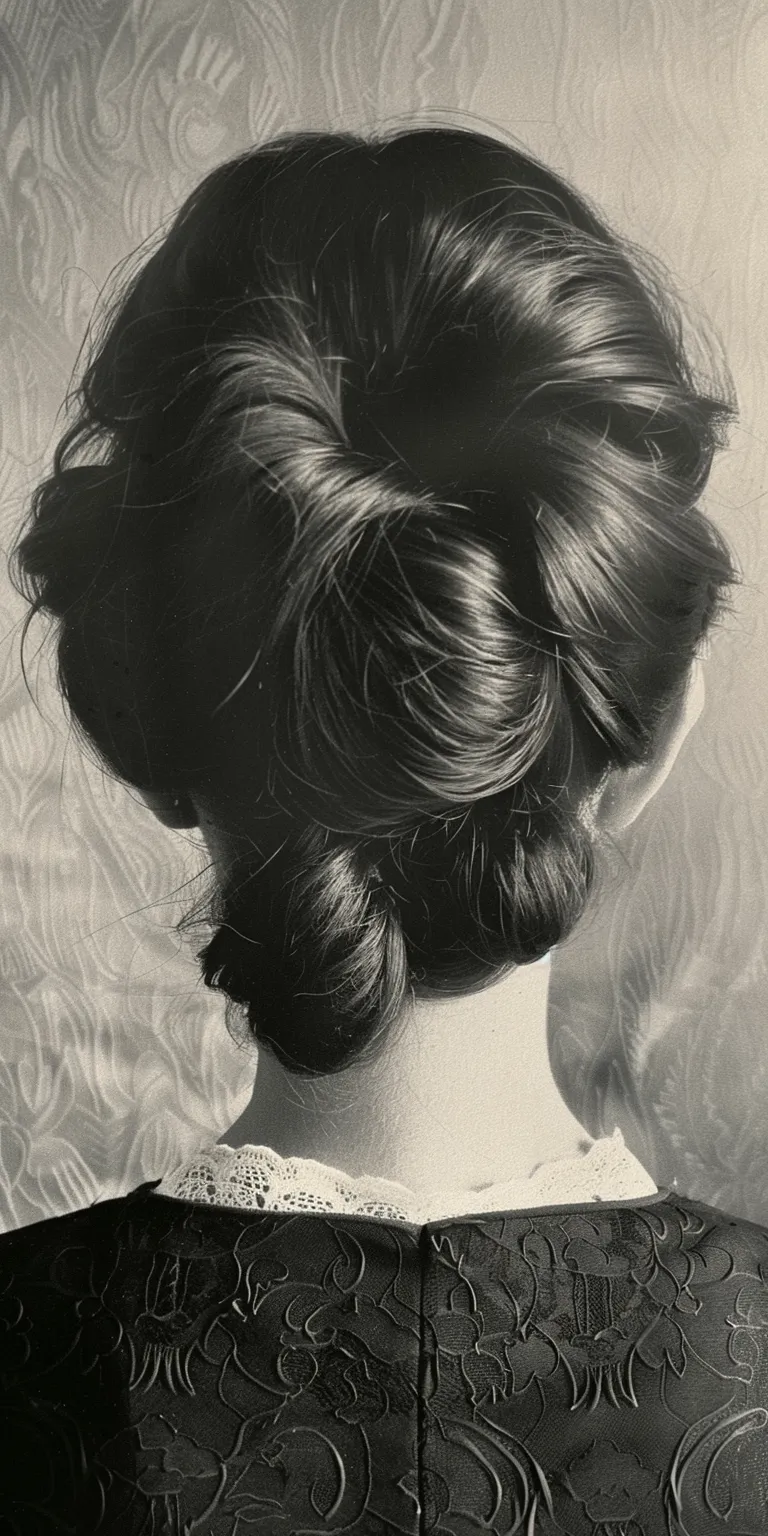 1960s hairstyles Chignon, Updo, Bouffant, Finger wave, French twist