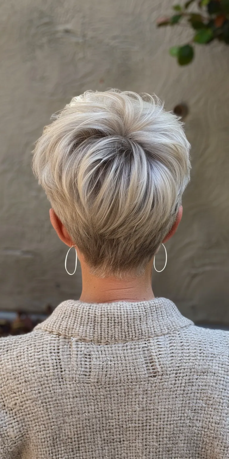 short hairstyles for women over 50 Asymmetric cut, Short brush Pompadour, French twist, Pixie cut