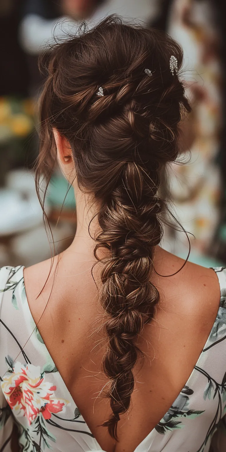 french braid hairstyles Boho braids, Waterfall Braid, French braid, Updo