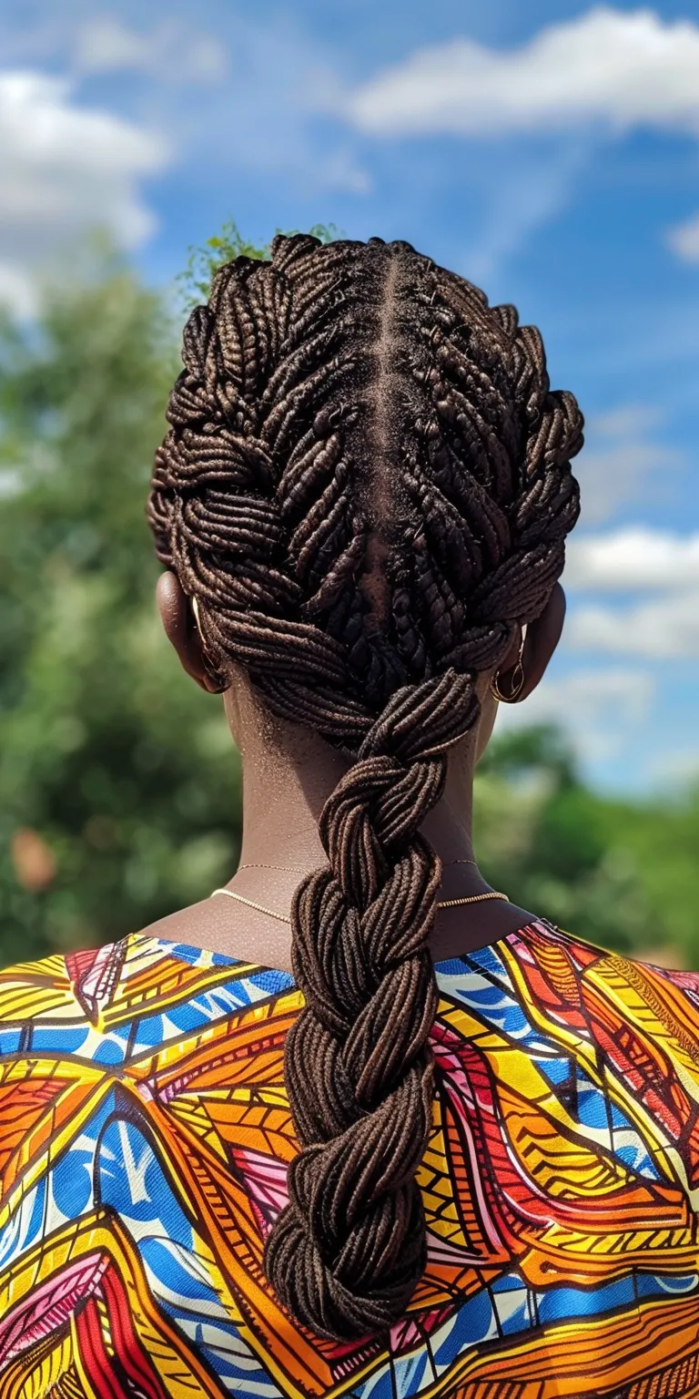 senegalese twist Hair twists, Waterfall braids, Boho French twist, Cornrows