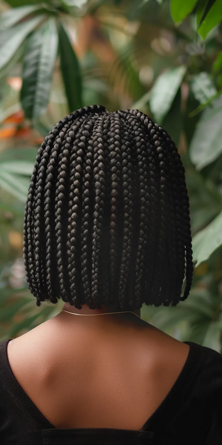 bob box braids Hair twists, Crochet braids, Stacked bob, Kinky hair, French twist