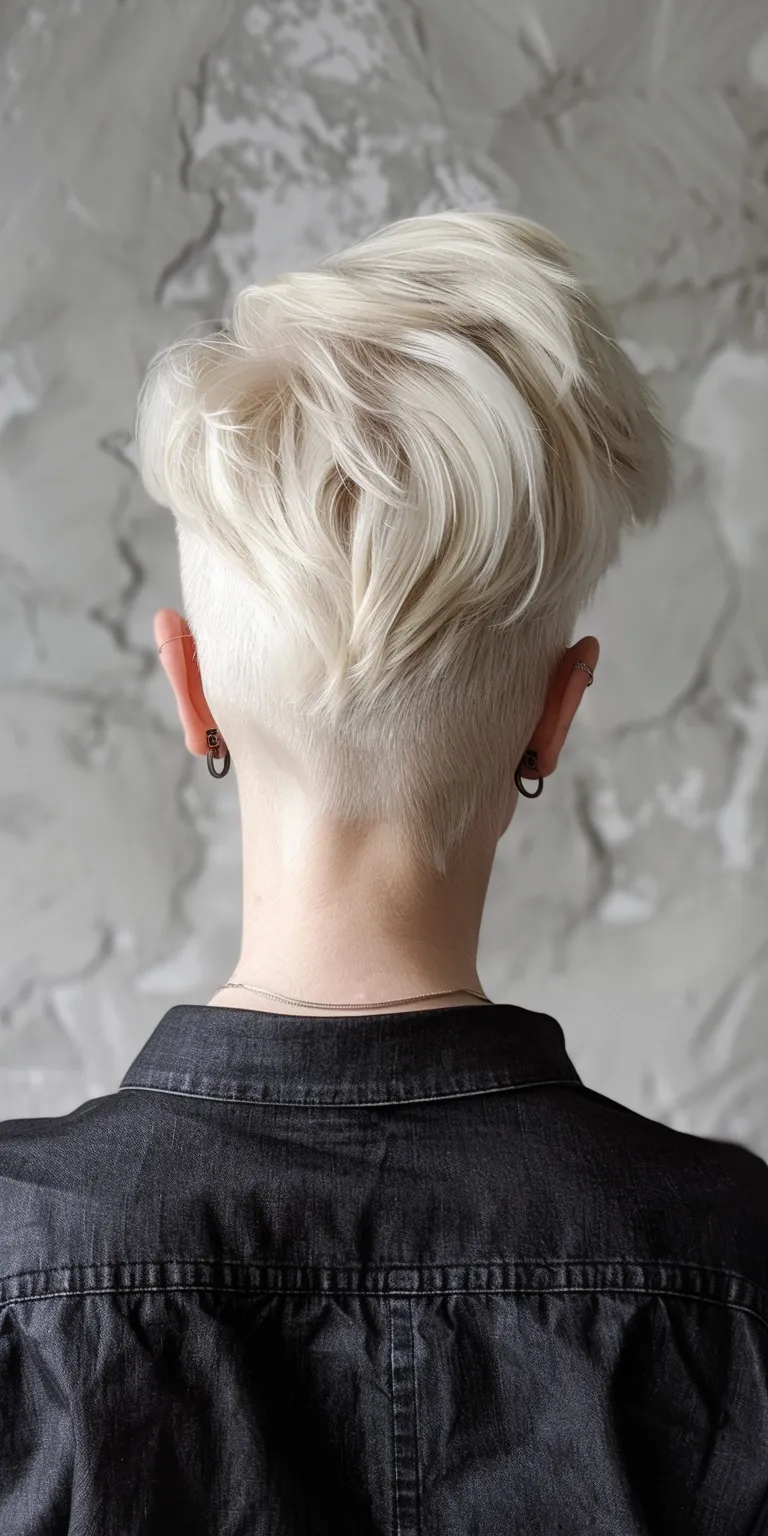 undercut hairstyles women Asymmetric cut, Pompadour, Short brush back and sides, Pixie cut