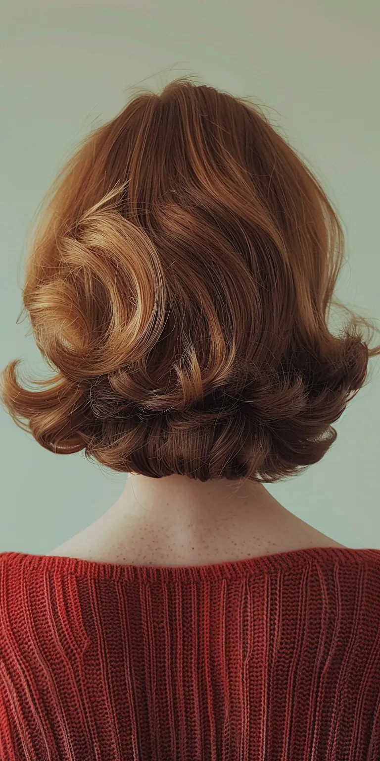 70's hairstyles female Chignon, Finger wave, Bouffant, Updo, Milkmaid braid