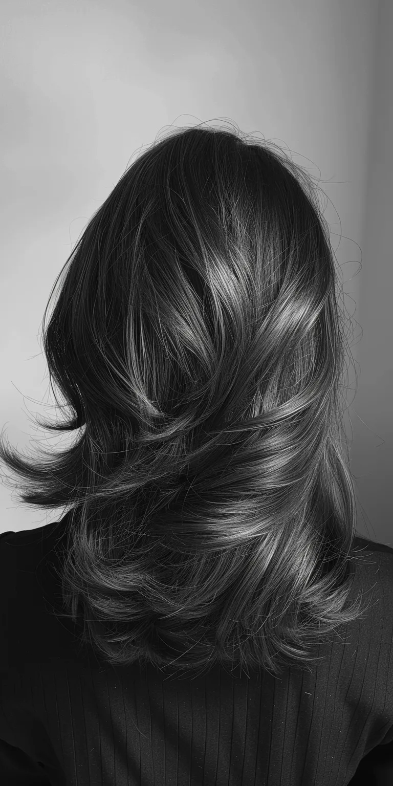 layered haircuts Layered hair, Asymmetric cut, Chignon, Feathered Curtained hair