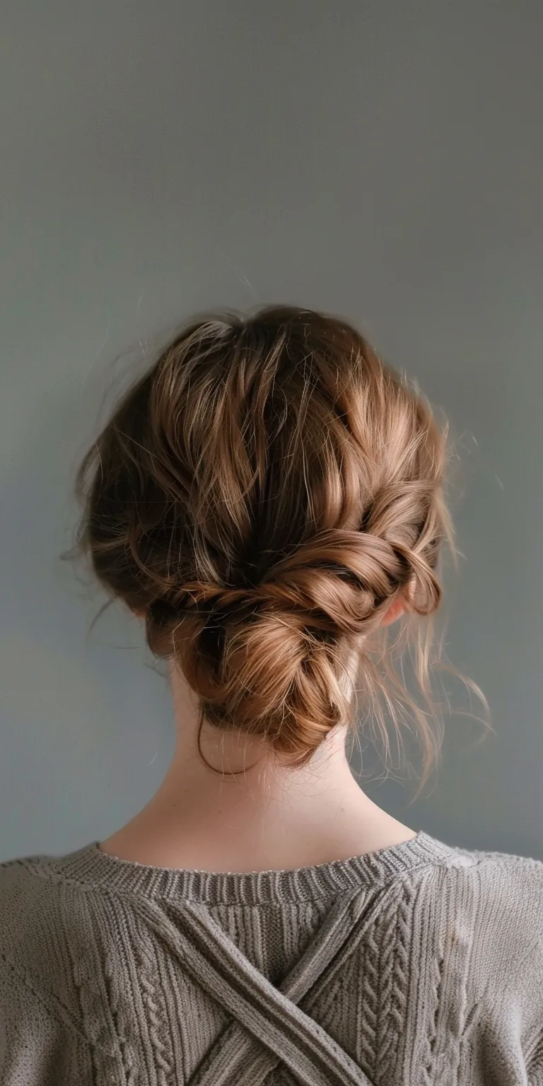 ball hairstyles Milkmaid braid, Updo, Chignon, French Waterfall braids