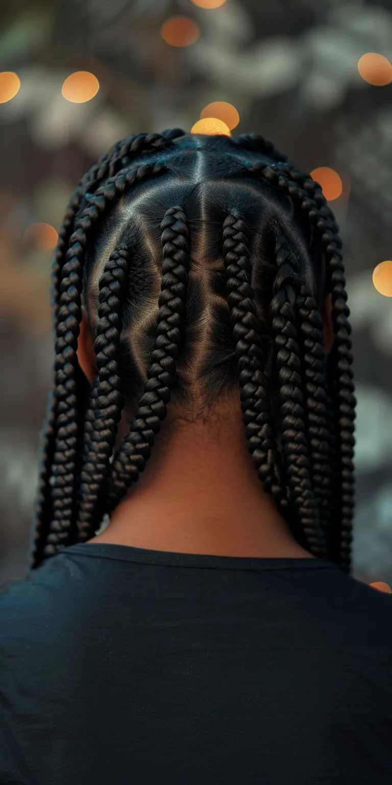 bob box braids Hair twists, Cornrows, Waterfall braids, Crochet Boho