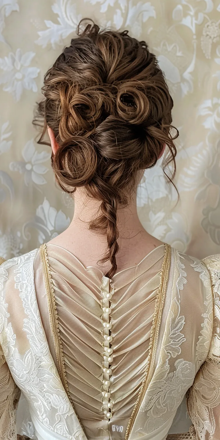 regency hairstyles Updo, Milkmaid braid, French twist, Ballerina bun, Chignon