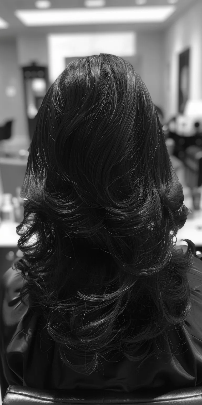 blowout hairstyle Ringlets, Finger wave, Digital perm, Chignon, Layered hair