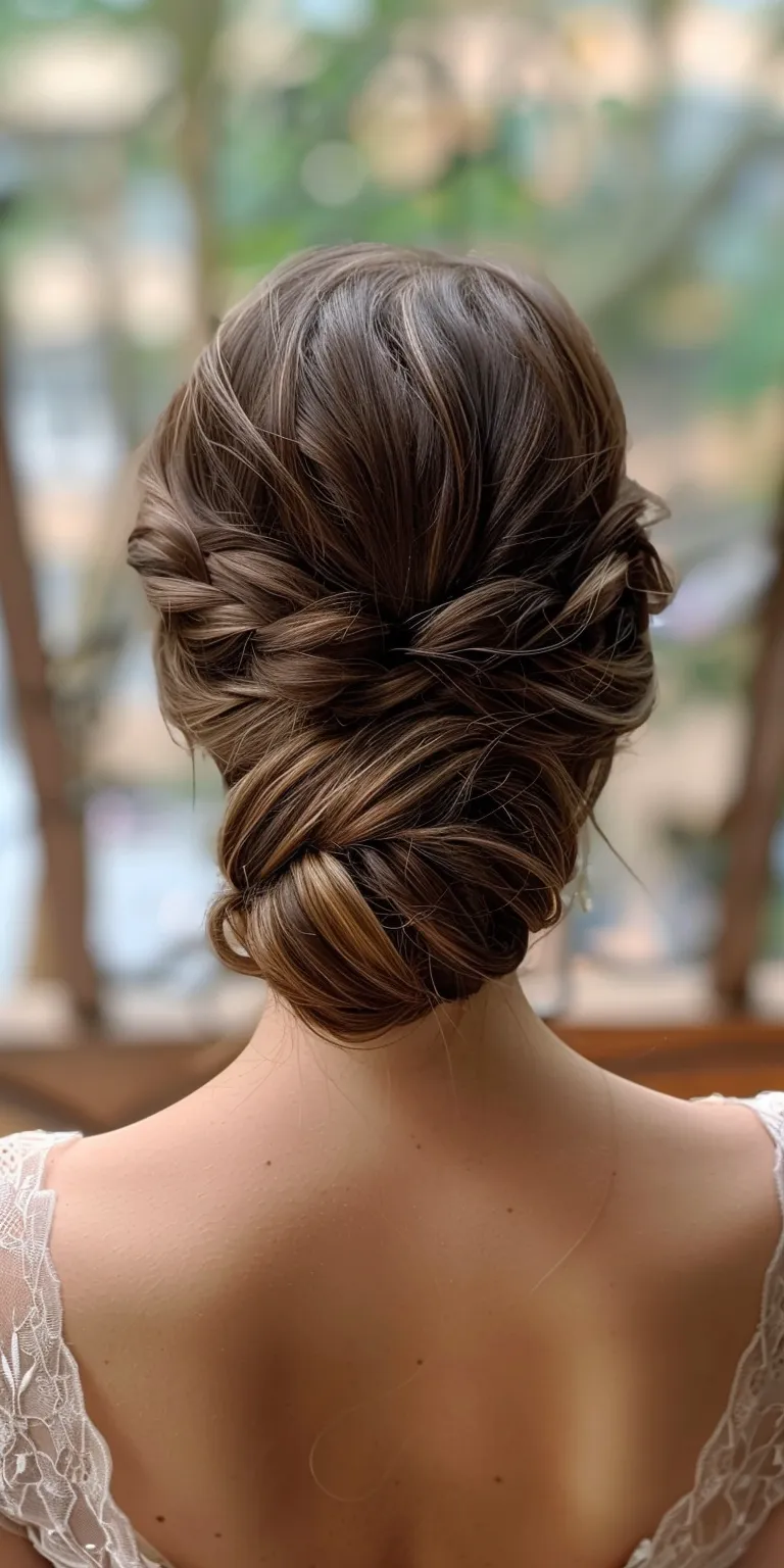 up hair styles for wedding Updo, French twist, Waterfall braids, Chignon, braid