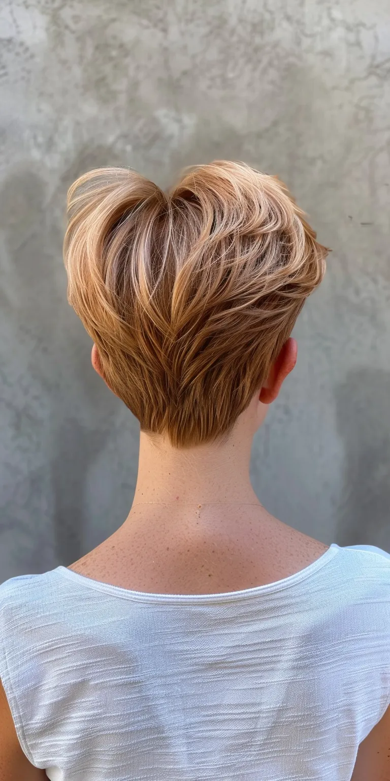 short edgy haircuts Short brush cut, Asymmetric Pixie Butterfly haircut, Professional cut